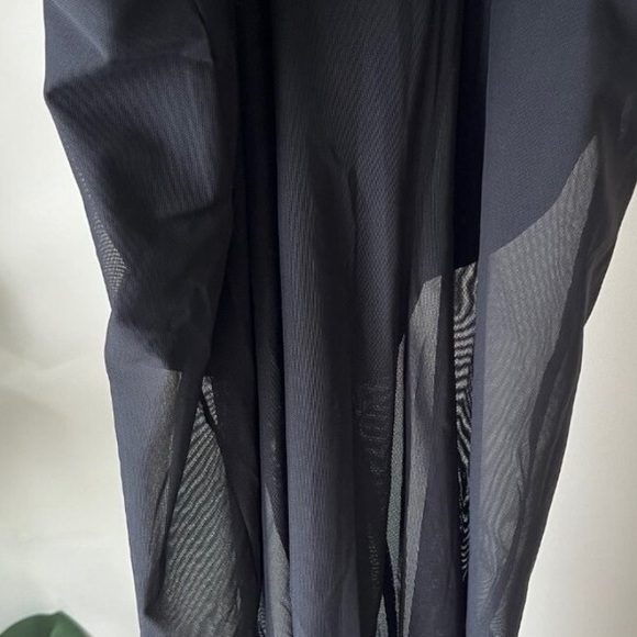 Balera Black Halter Mesh Wide-Leg Dance Jumpsuit Snap Neck Contemporary,Size S - Picture 4 of 8